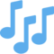 Musical Notes emoji on Twitter